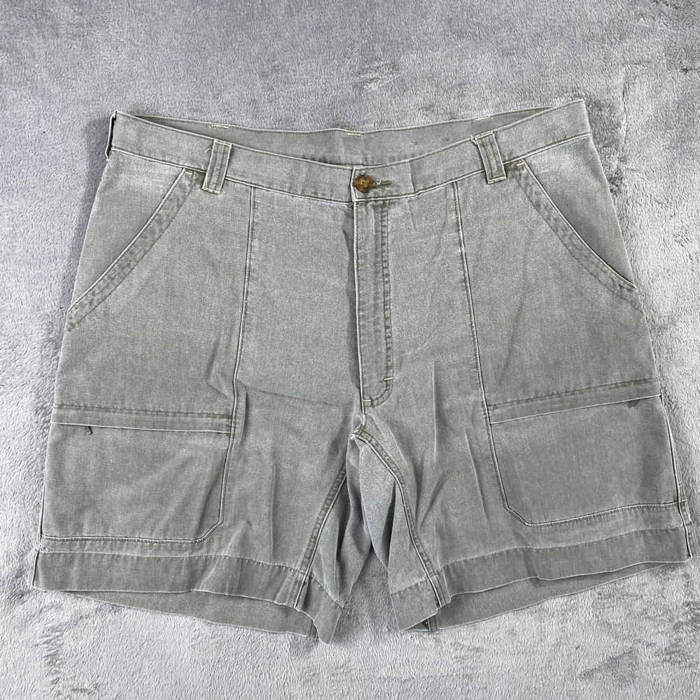 Woolrich‎ Shorts Mens 42 Moss Green 3383 Cotton Canvas Utility Hiking Cargo Gorp